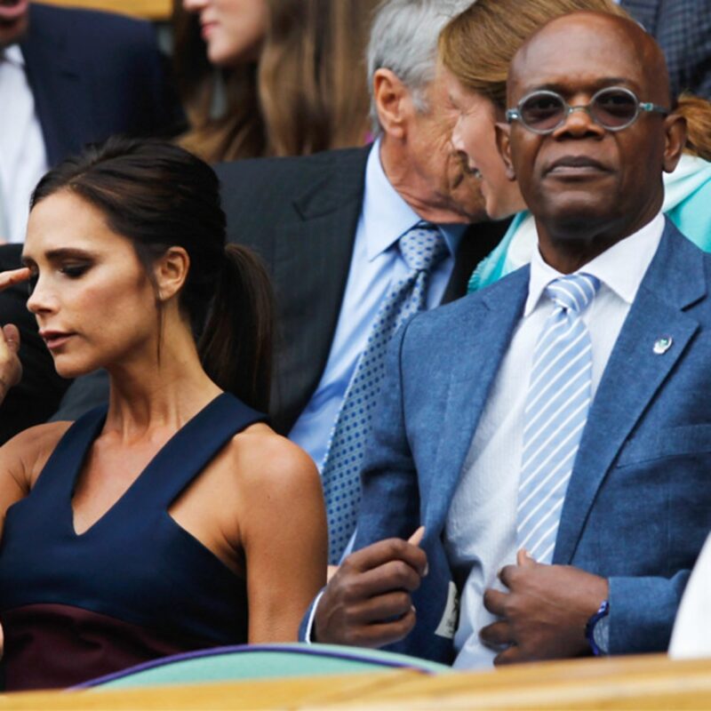 Samuel L. Jackson and Victoria Beckham